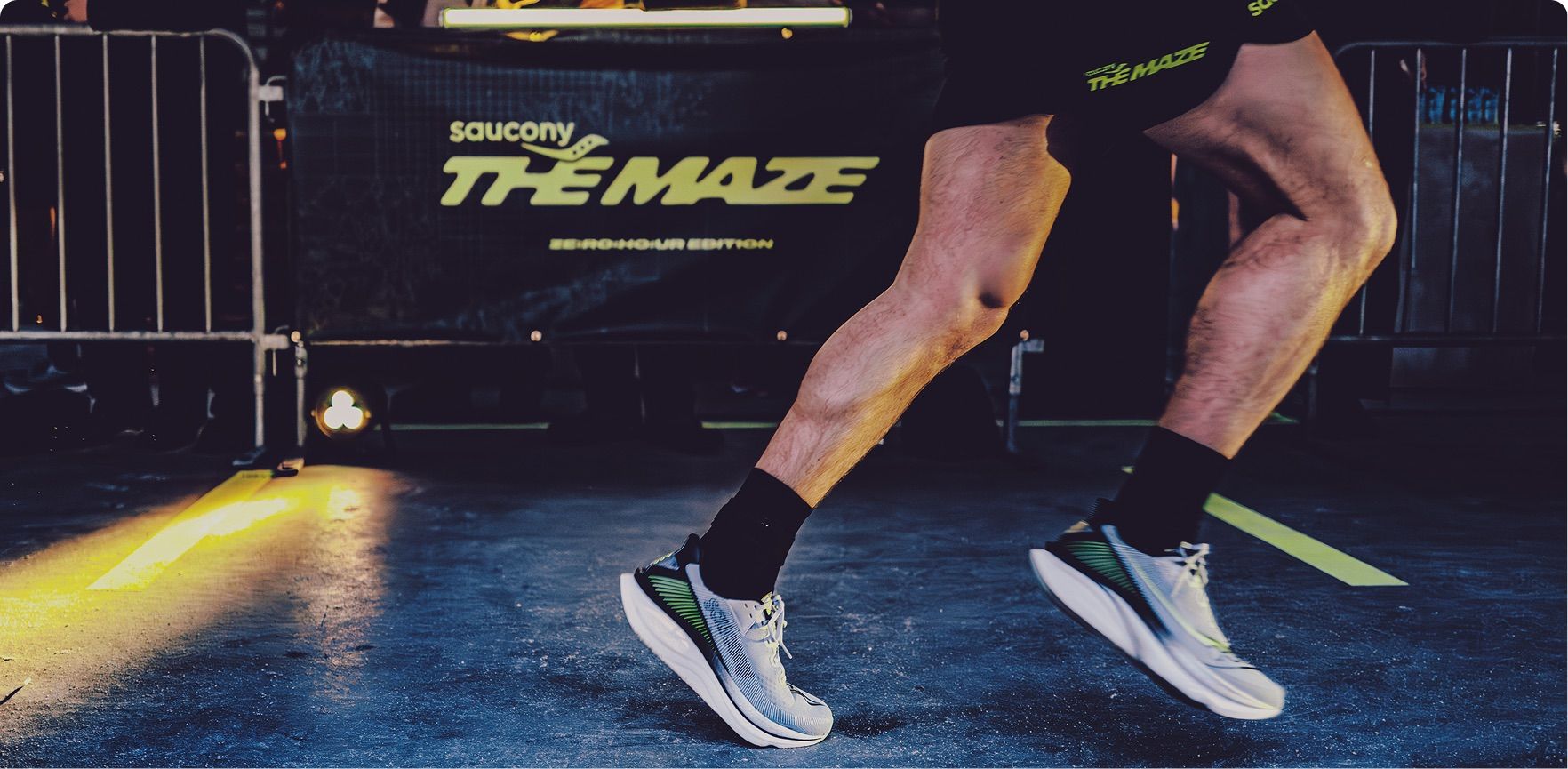 Runners in a maze.