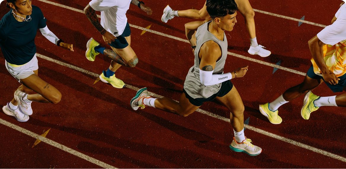 Runners in a maze.